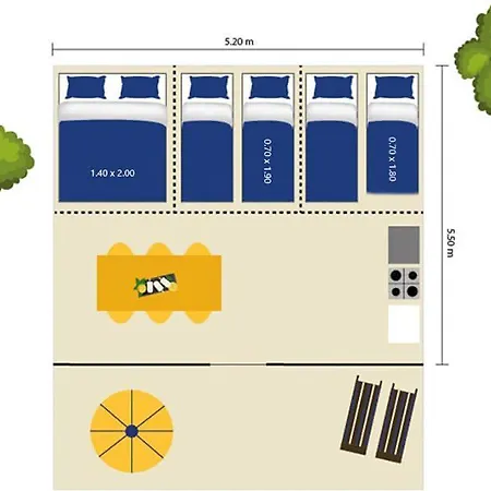 Easyatent Tent Lanterna Holiday park
